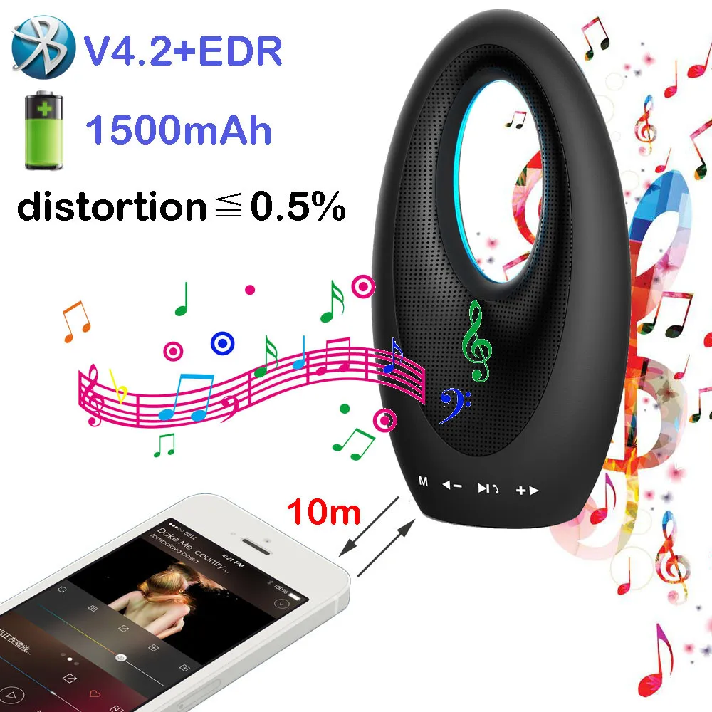 VOBERRY tf карта Smart Touch V4.2 Беспроводная bluetooth колонка s Портативная Hi Fi коробки с HD