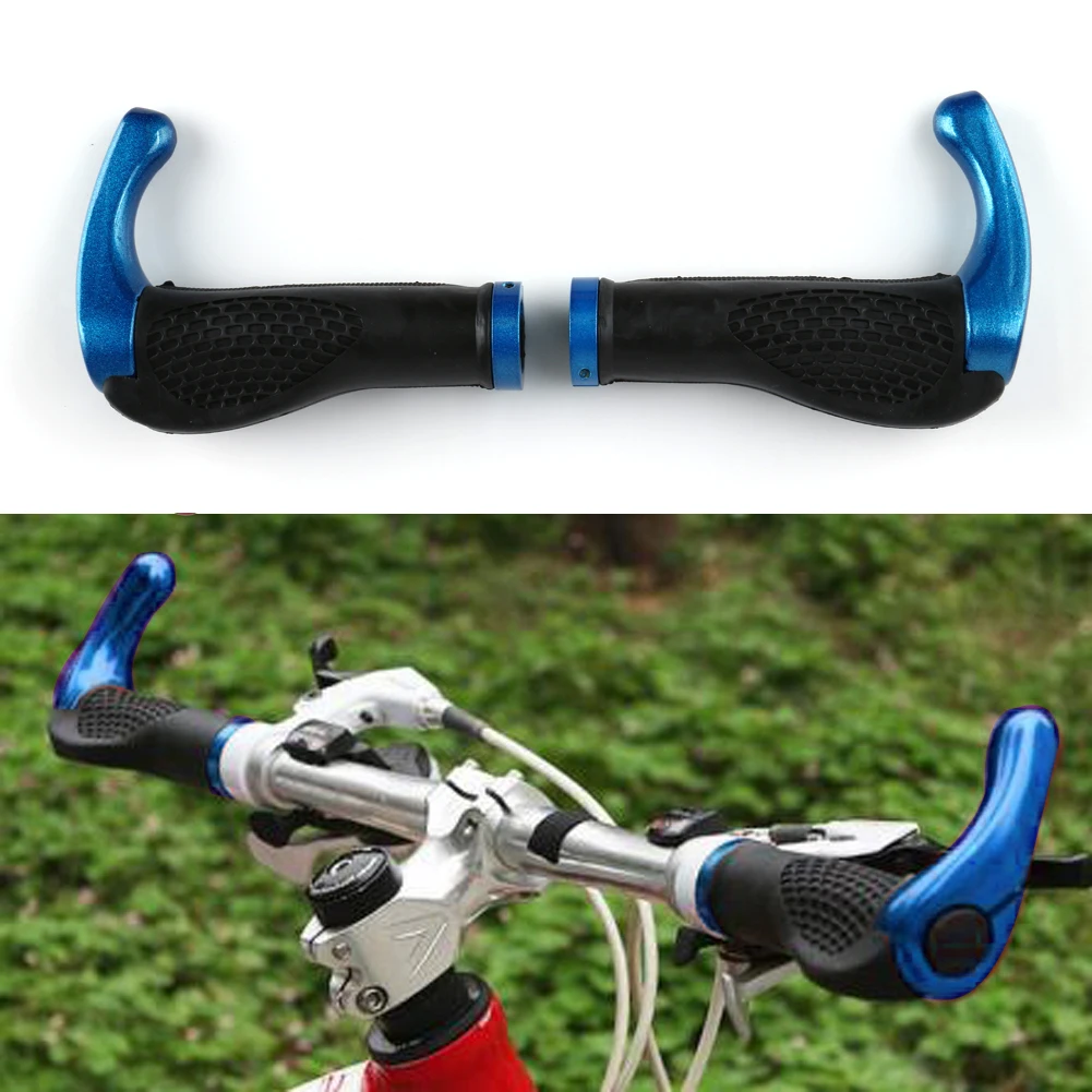 Велосипедные рукоятки MTB, велосипедные ручки, Резиновые Нескользящие эргономичные велосипедные рукоятки, двусторонний запираемый руль, велосипедные части