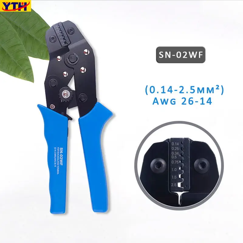 SN-02WF YTH SN-01BM обжимные плоскогубцы щипцы для обжима проводов обжимной инструмент электрические зажимы клемм пресс плоскогубцы многофункциональный инструмент ручные инструменты - Цвет: SN-02WF