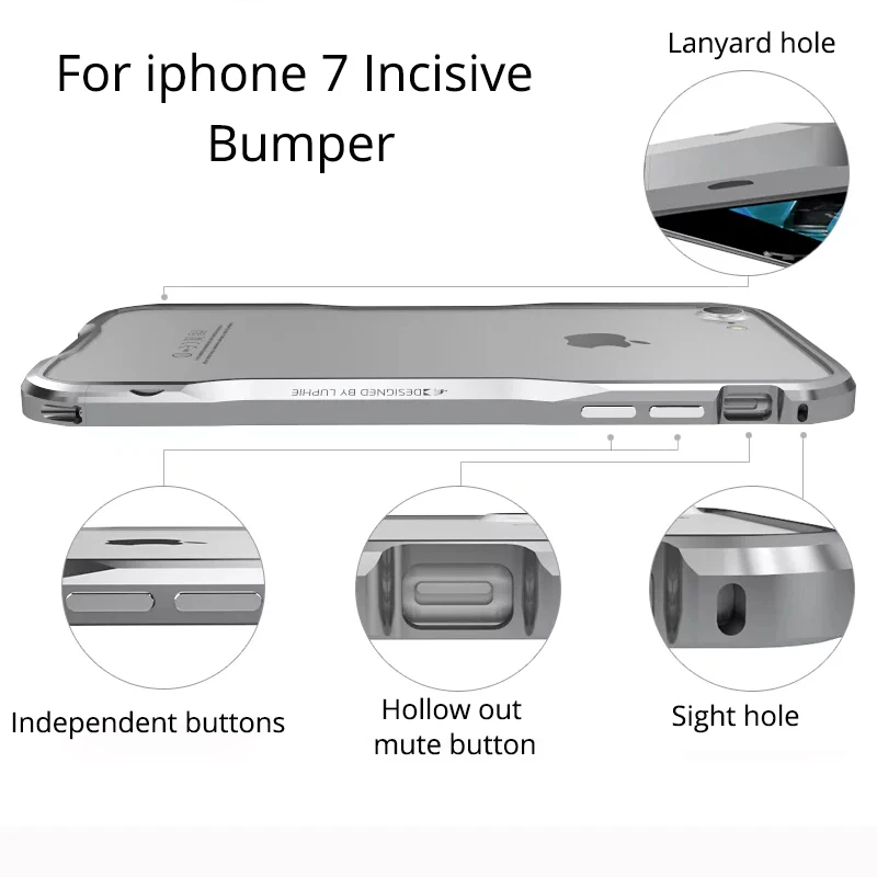 Luphie металлический бампер чехол для Apple iphone 8 8x роскошные чехлы телефонов прочная 3D