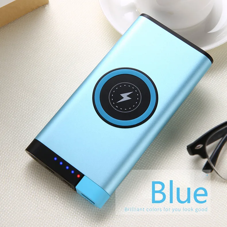 Тонкий 10000 Mah Puissance Banque ROCK портативный ультра mince Alliage Powerbank аккумулятор 20000 для Xiaomi