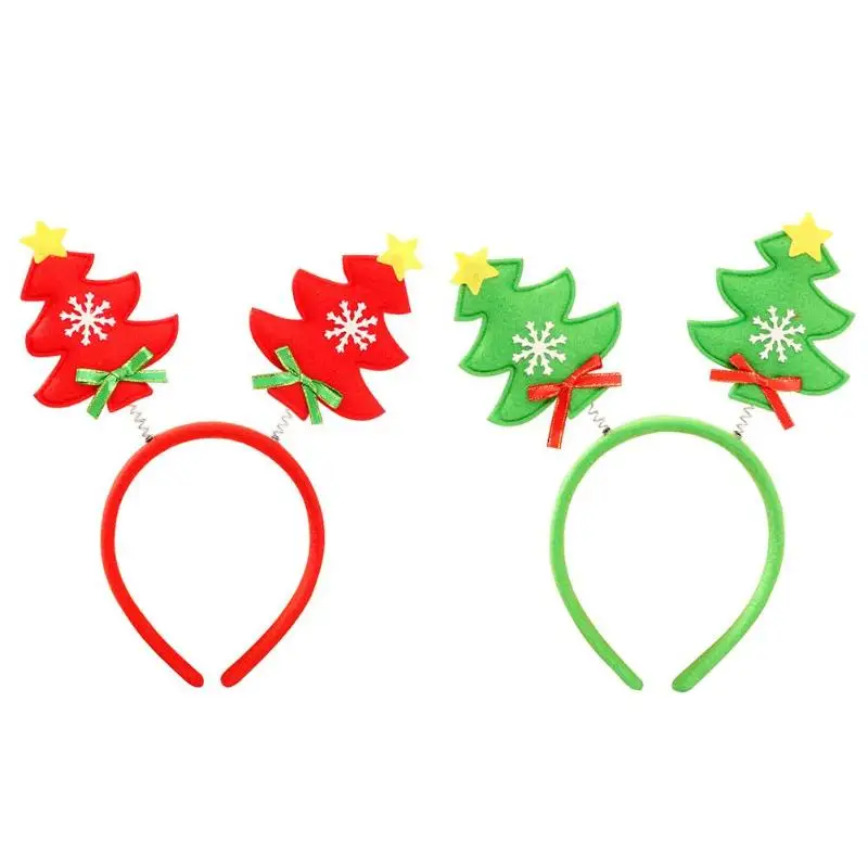 Повязка на голову с рождественской елкой для взрослых и детей вечерние