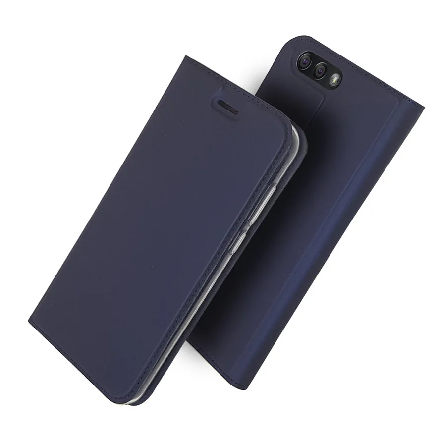 Чехол Etui из искусственной кожи для ASUS Zenfone 4 ZE554KL, Магнитный чехол с откидной крышкой, чехол s для aeus Zenfone4 ZE554KL, роскошный чехол-кошелек, чехлы - Цвет: Синий