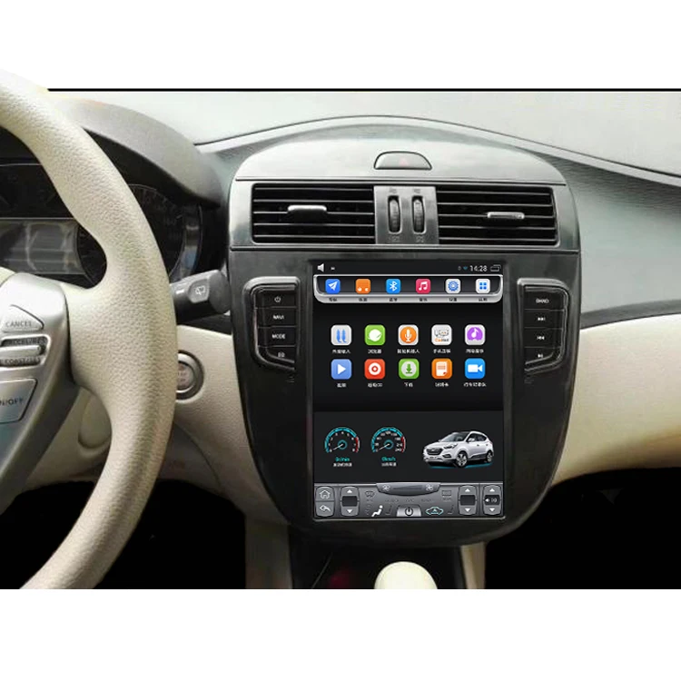 2011 2015 Tiida Pulsar 10 4 дюймовый вертикальный сенсорный экран Android автомобильный GPS