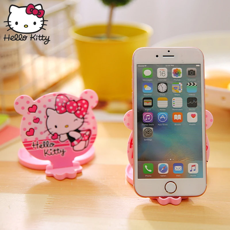 Hello kitty, 1 шт., компактное карманное цветочное зеркало для макияжа, портативное складное зеркало для макияжа, женские косметические зеркала, подарок