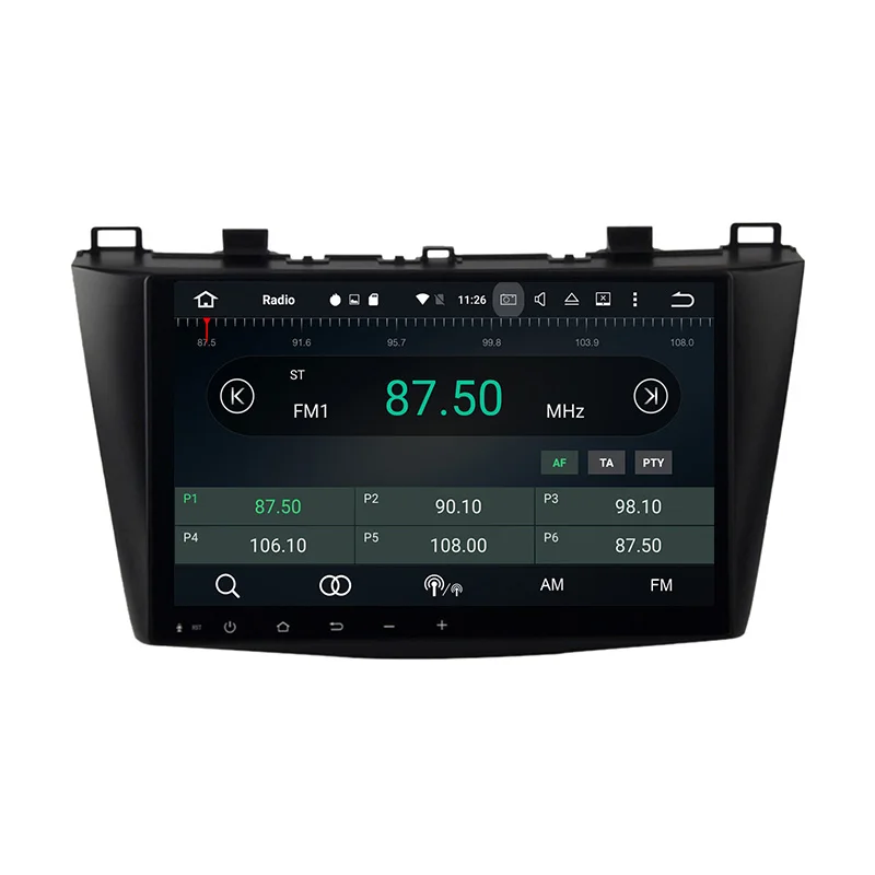 Aoluoya IPS 4 Гб ОЗУ 32 ПЗУ Восьмиядерный Android 8 0 автомобильный DVD GPS плеер для Mazda 3 2010 2011