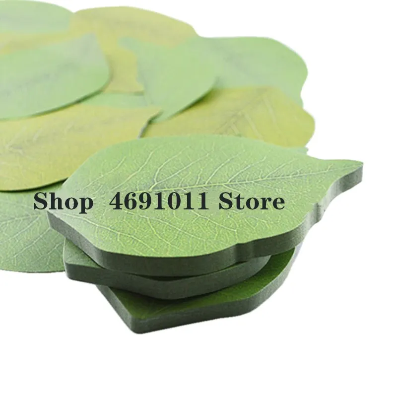 

50 Pieces Simulation Leaves Note Paper Convenience Stickers DIY Write Message Greeting Card Tools Party Gift Bedroom Decor Paper