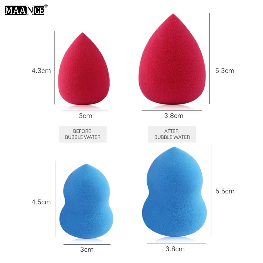 6 шт. капли воды Тыква основа для Макияжа Губки больше в воде Puff пудра BB крем