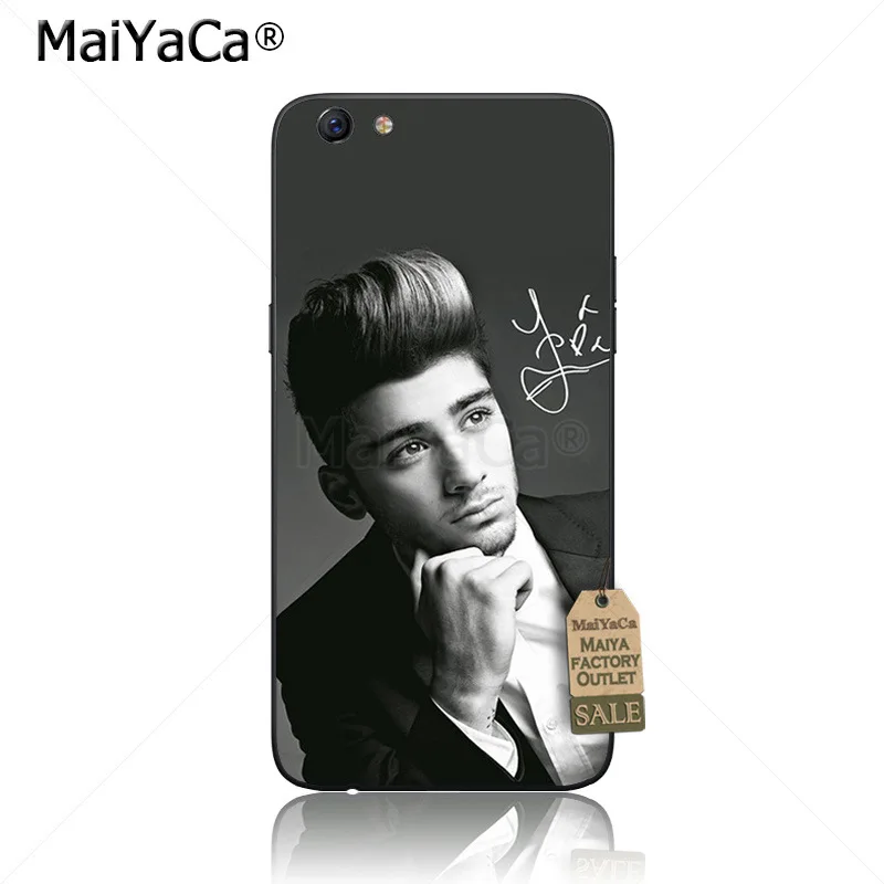 Черный чехол для телефона из ТПУ MaiYaCa Zayn Malik OPPO R9s R9 R11 PLUS vivo X9 X20 | Мобильные телефоны