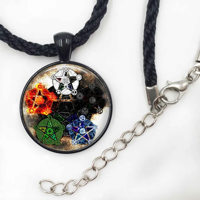 Элементы пентаграммы подвеска в стиле Викки ожерелье Wiccan ювелирные изделия