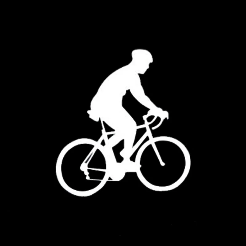 

11.7*12.8CM Fashion Bicycle Race Car Stickers Cartoon Motorcycle Vinyl Decals Black/Silver C7-0272