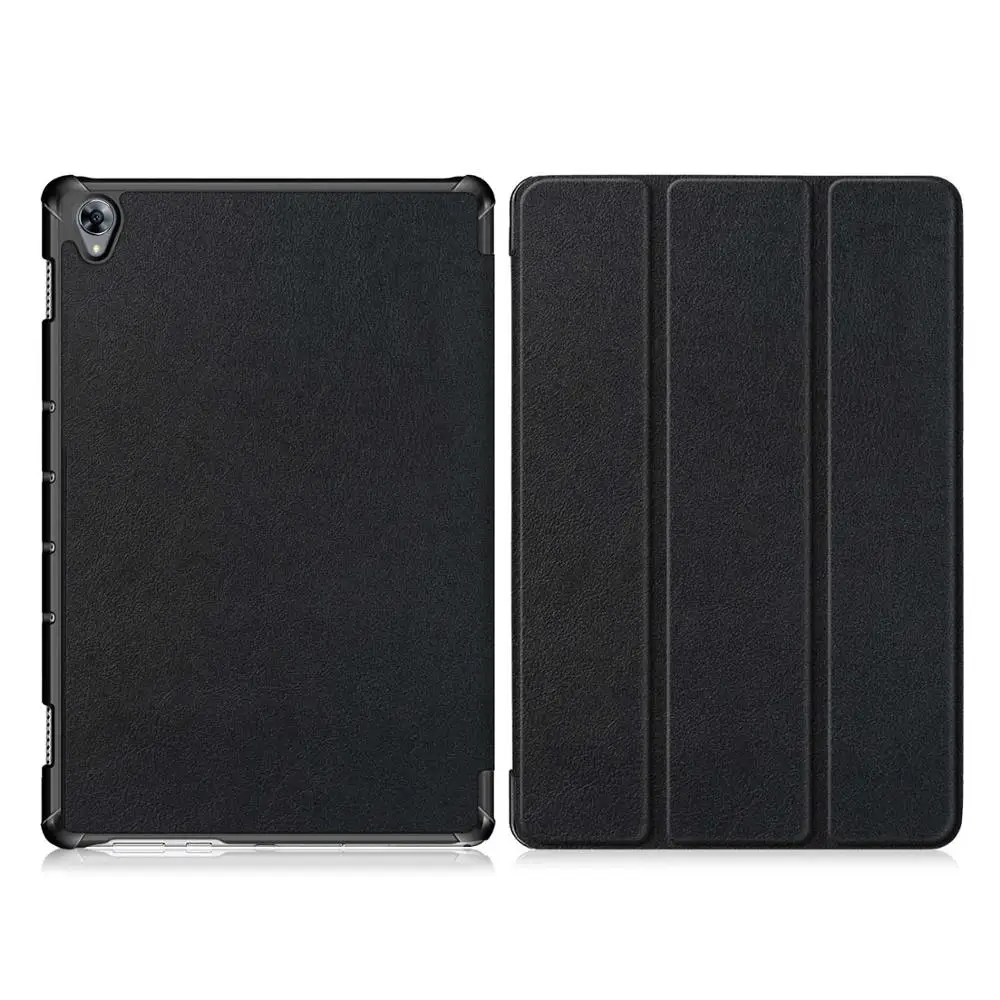 M6-10.8-KST-Black Ультра тонкий PU кожаный чехол для huawei mediapad M6 10,8 дюймов SCM-W09 SCM-AL09 планшет чехол для huawei M6 10,8 чехол - Цвет: M6-10.8-KST-Black