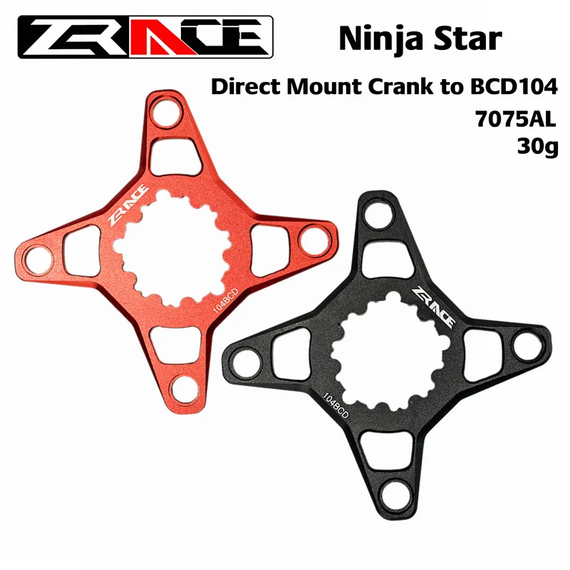 Zracing Ninja Star для SRAM прямое Крепление кривошипа к BCD104 цепное кольцо конвертер для MTB велосипеда адаптер, CNC AL 7075 процесс