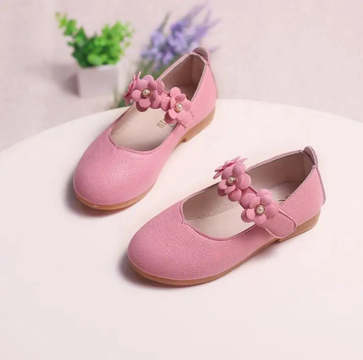 Новинка осени 2019 модные Универсальные туфли принцессы с цветами на плоской