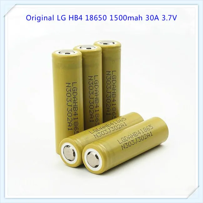 100% оригинал для LG HB4 18650 1500 мАч 30A Li Ion high drain 3 7 В VS HB2 призматические батареи (1