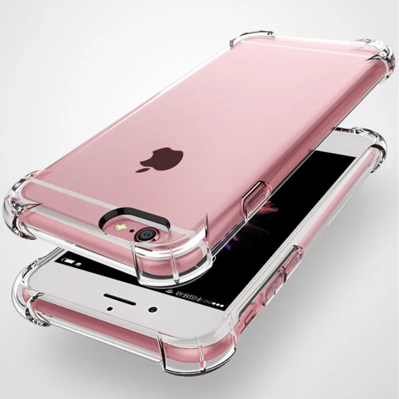 BRCSBOW Transparent TPU Silicone Phone Case Super Shockproof Back Cover Clear Cases For iPhone X XS XR Max 8 7 6 6S Plus |