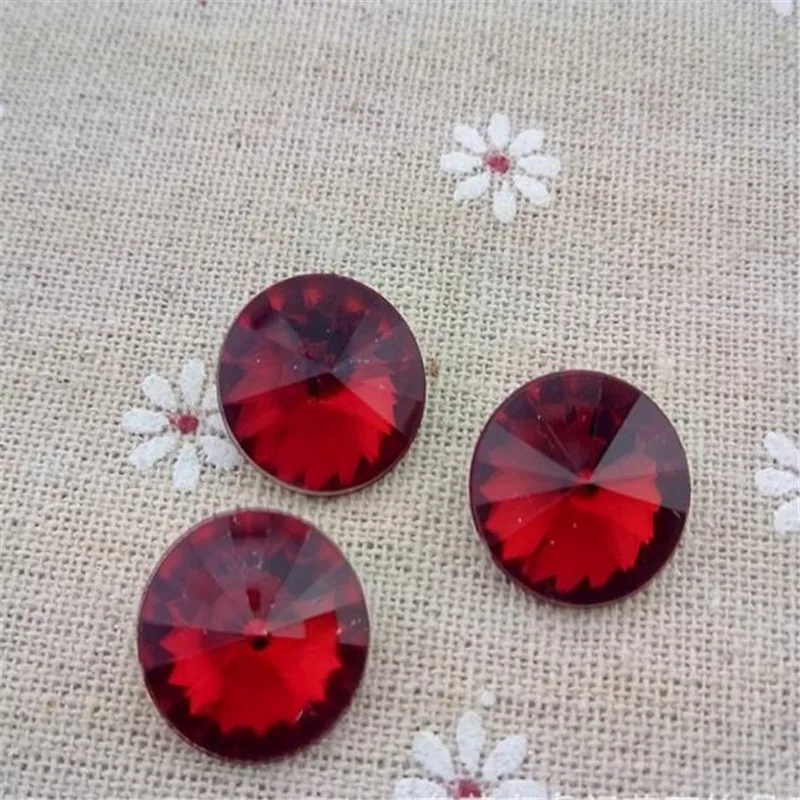 8 мм-16 мм Сделай Сам блестящие красные цветные спутниковые ограненные Акриловые