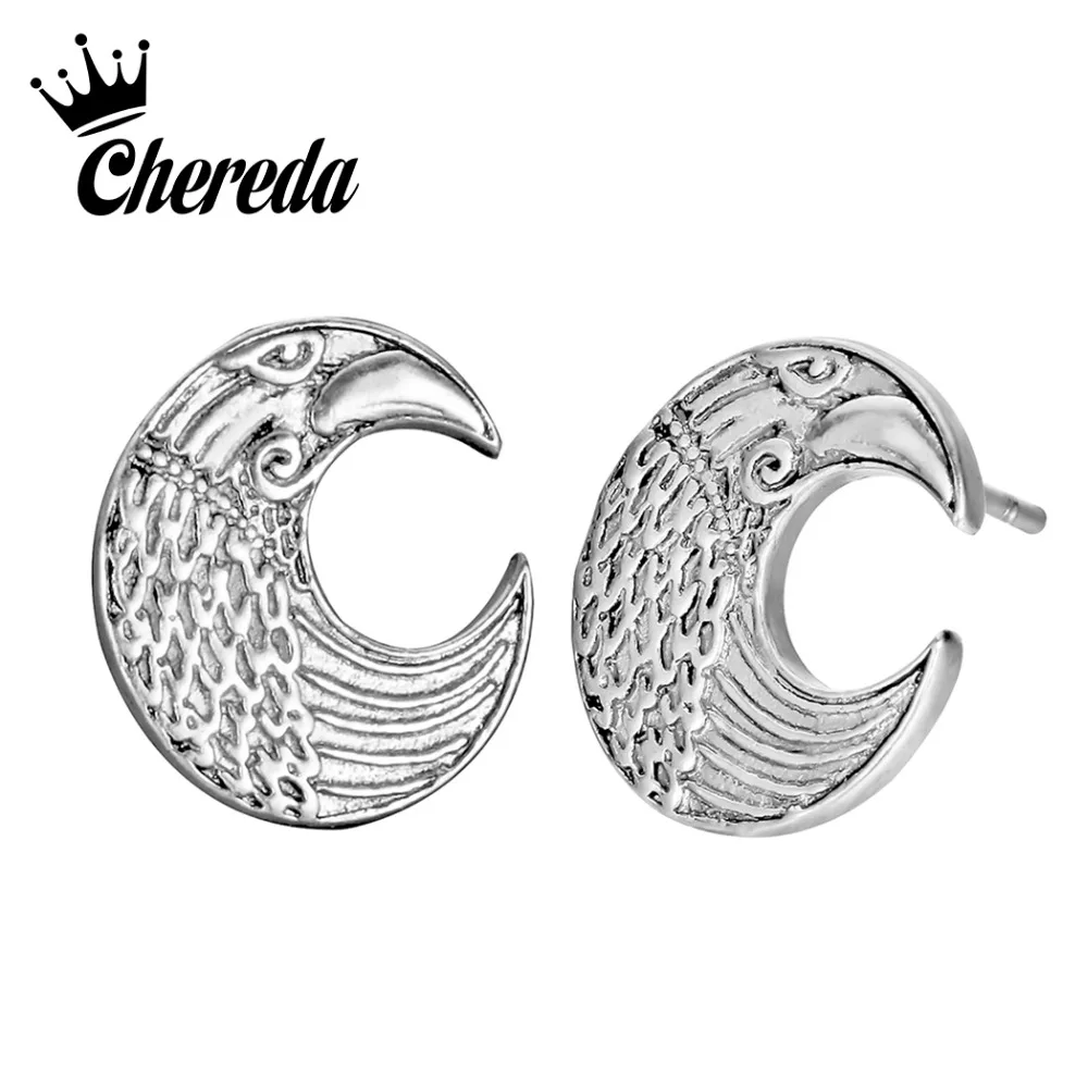 Серьги пусеты Chereda Valknut Viking языческий амулет Bronics винтажный стиль