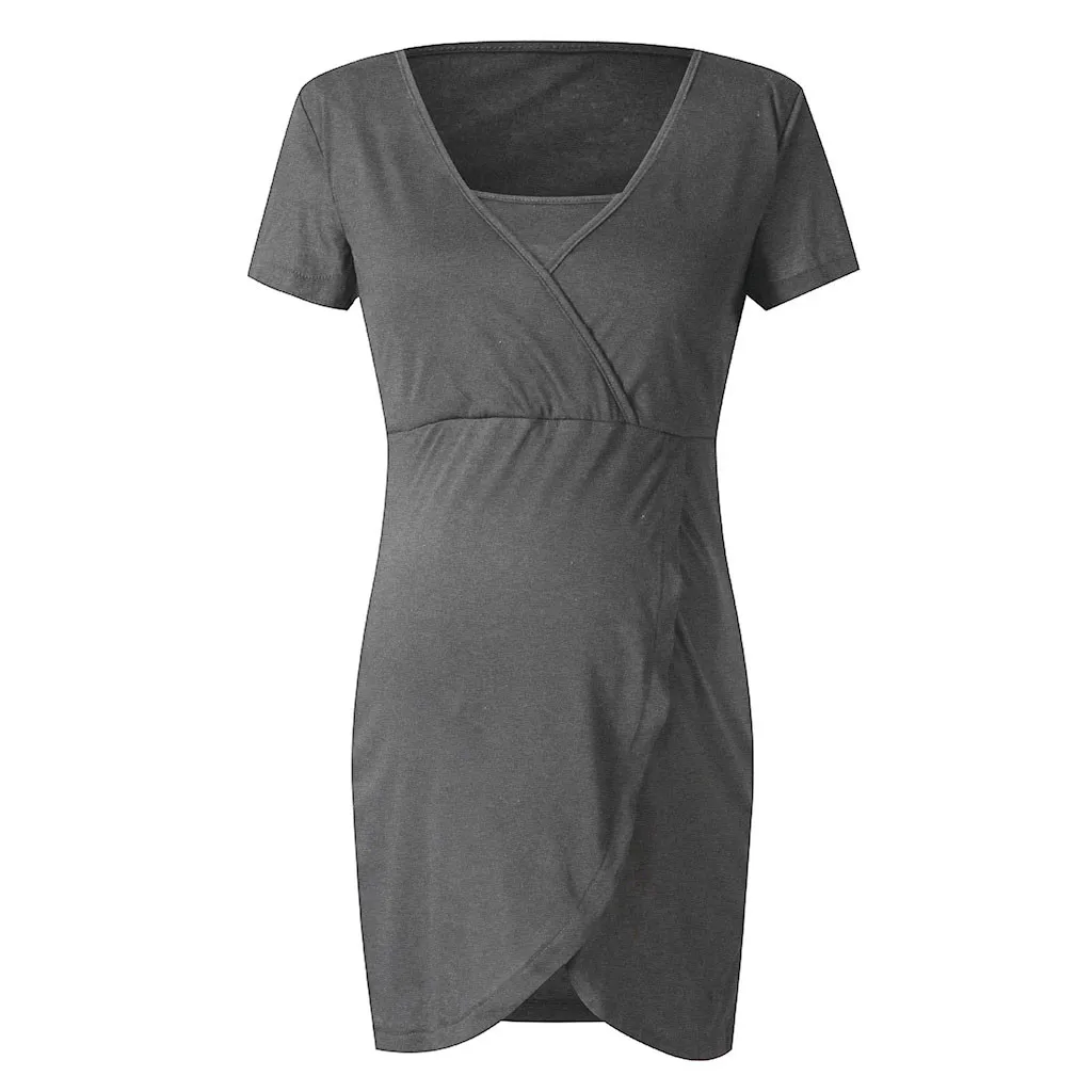 CHAMSGEND Robe Eemme Enceinte женское платье для беременных в полоску грудного вскармливания