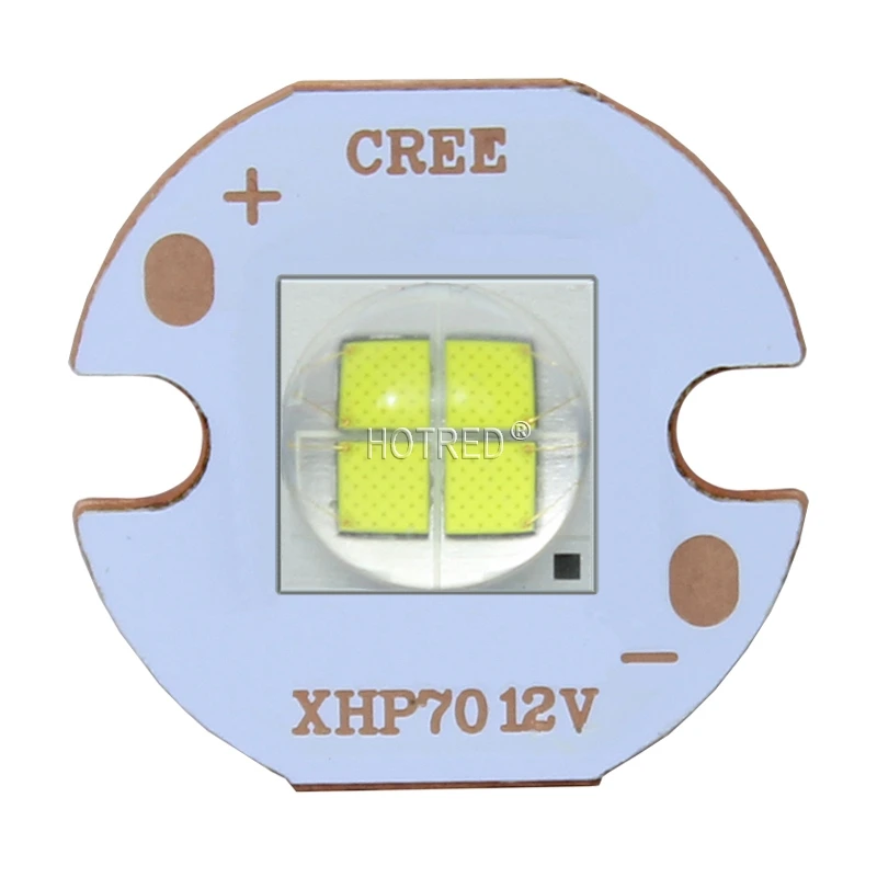 Epi светодиодный s 7070 20 Вт 12 В 6 в светодиодный сменный Cree MKR XHP70 XHP50 светодиодный излучатель холодный белый 6500 к синий светодиодный светильник с 20 мм медной печатной платой