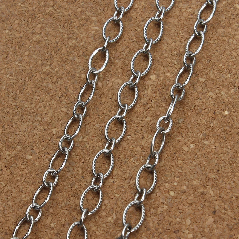 5 м/лот 2 размера кабель из нержавеющей стали открытые цепи ожерелье браслет