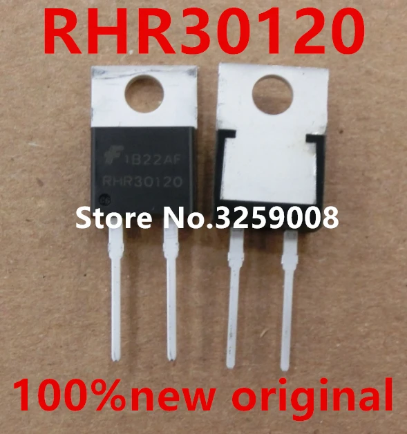 RHR30120 RHRP30120 30A/1200V100% новый оригинальный 10 шт. ультра-быстрый диод восстановления |