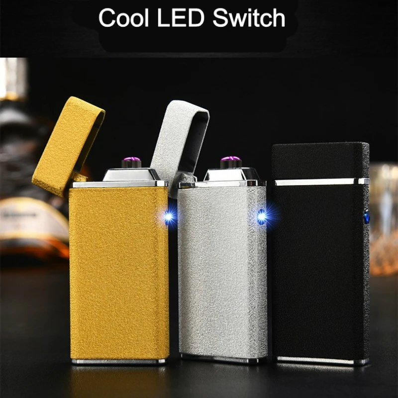 Новая перезаряжаемая зажигалка с двойной дугой плазменные USB зажигалки для сигар