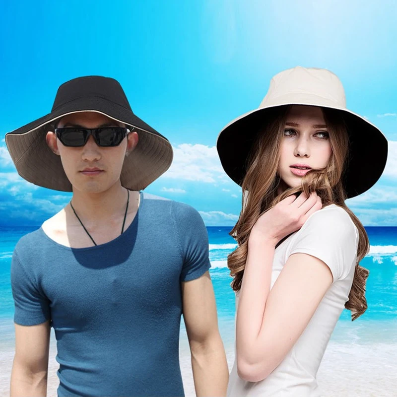 Шляпа от солнца с широкими полями Летние Пляжные шапки для мужчин и женщин