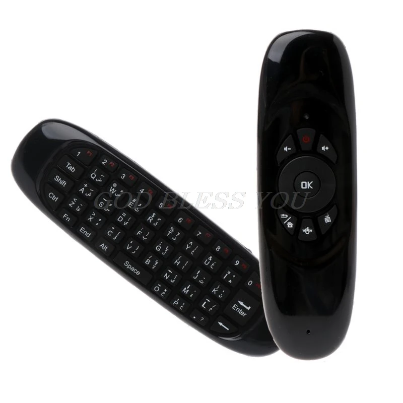 C120 Fly Air Mouse 2 4G мини беспроводная клавиатура перезаряжаемый пульт дистанционного