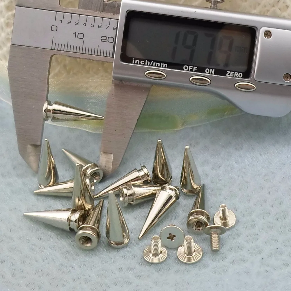 10 шт. Высокое качество Серебряный винт пули Заклепки Шпильки Пятна DIY Рок Панк Сумка Обувь браслет ремень украшения Одежда заклепки