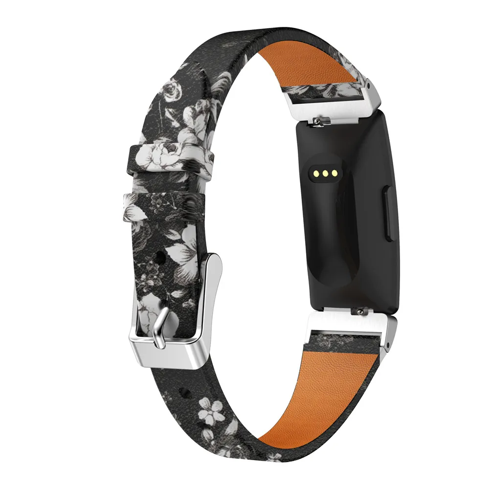 Кожаный наручный ремешок для часов Ремешки Fitbit Inspire/Inspire HR Смарт часы роскошный
