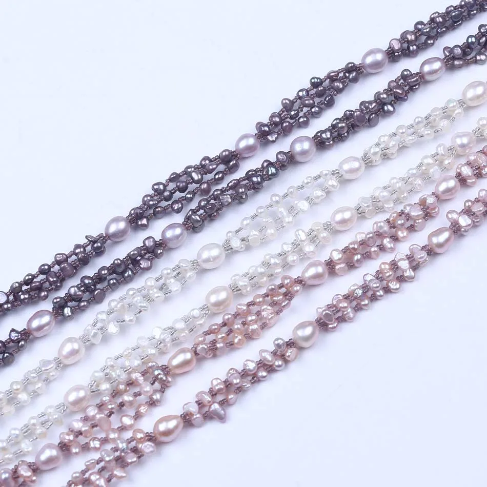 Пресноводное длинное ожерелье в форме барокко для женщин подарки на день