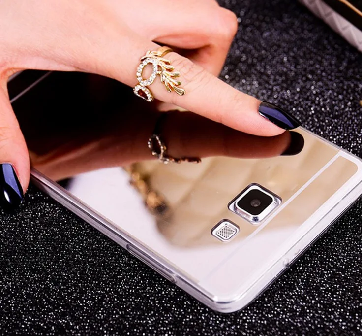 Противоударный зеркальный Мягкий силиконовый чехол из ТПУ для Samsung Galaxy A7 A5 A3 2017 2016