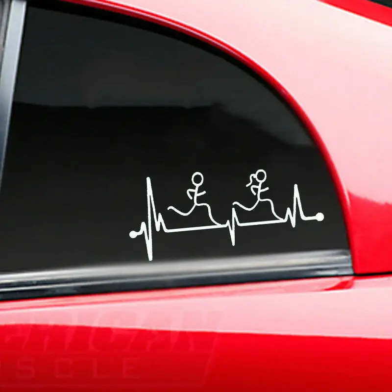 

Run Guy Girl For Auto Car Window Vinyl Decal Sticker Decals A Pair Handsome And Cool Stickers