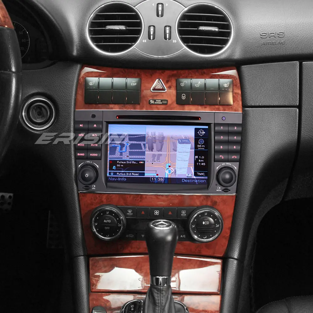 Erisin ES7869C 7 дюймовый автомобильный dvd Восьмиядерный android 8 0 4G RAM DAB OBD WIFI 3G для Mercedes Benz