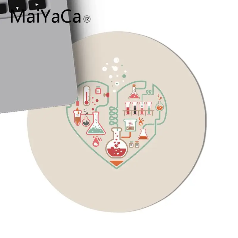 MaiYaCa новый дизайн я люблю химию индивидуальный ноутбук игровой круглый коврик