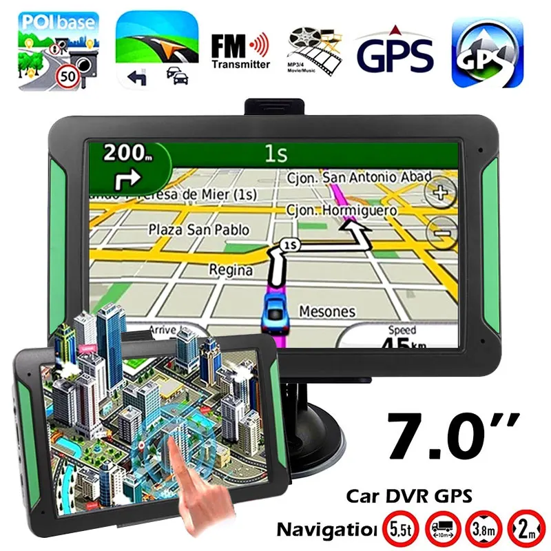 Vehemo 8 Inches Vehicle Navigation Sensors Car Navigator Map GPS for Universal Photography Electronic Album | Автомобили и