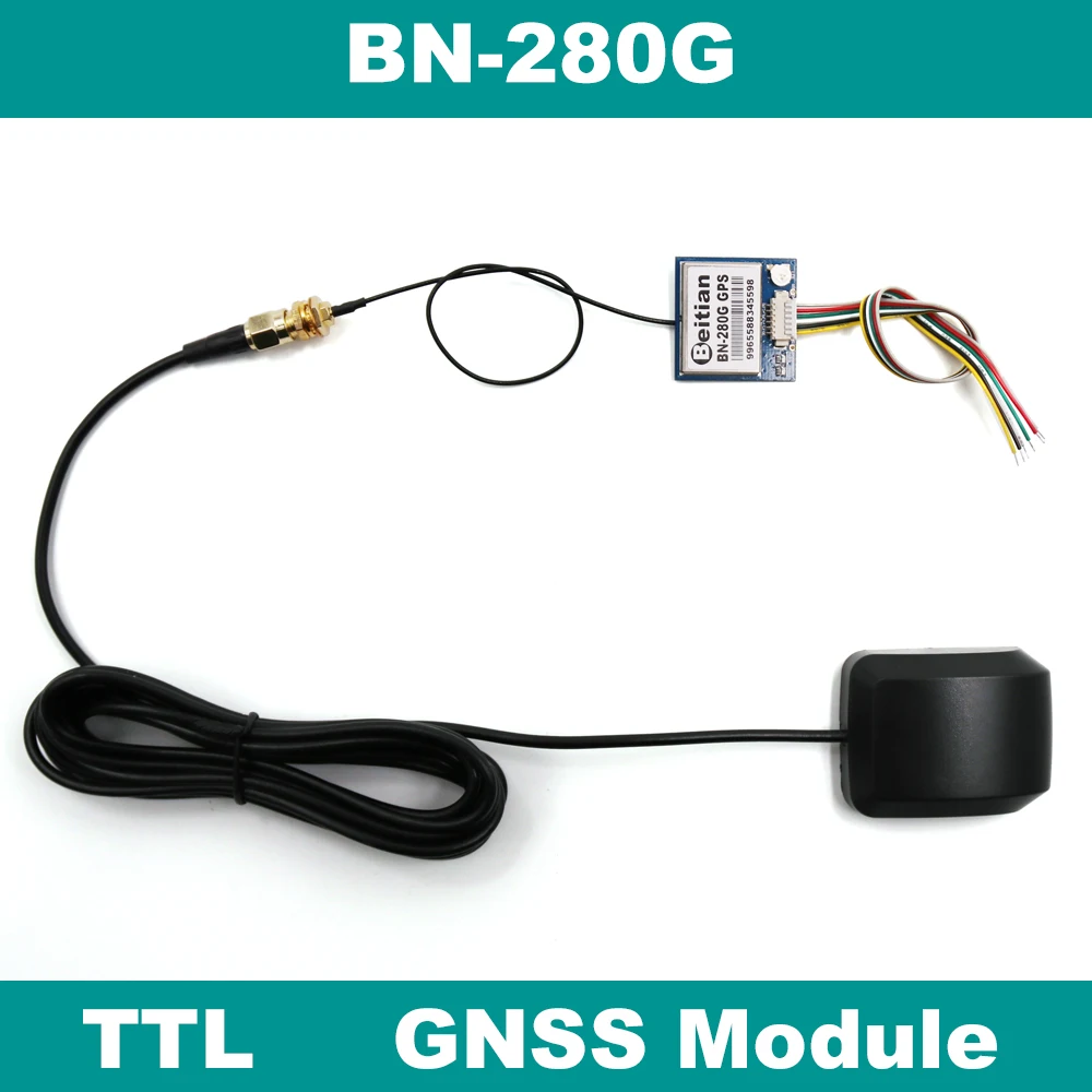 BEITIAN 1PPS UART ttl уровень ГЛОНАСС gps модуль с внешней ГЛОНАСС gps антенна 4 м вспышка BN-280G