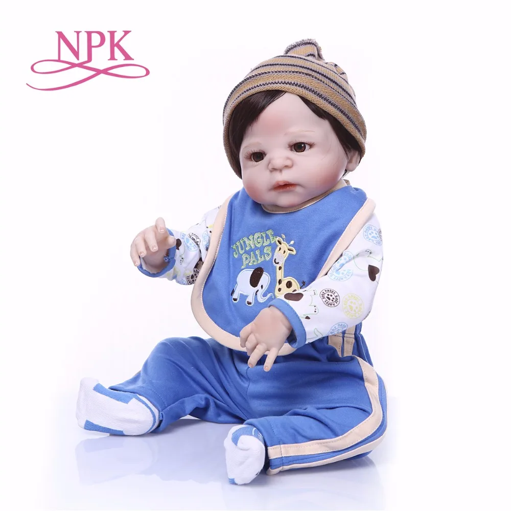 NPK 23 &quotbebes reborn menino полностью силиконовая кукла детские игрушки для детей подарок