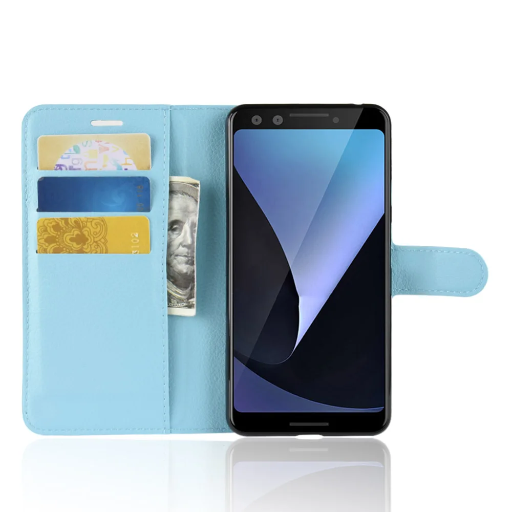 Чехол Pixel3 для Google Pixel 3 чехол-книжка с отделениями карт кожаный защитный чехол