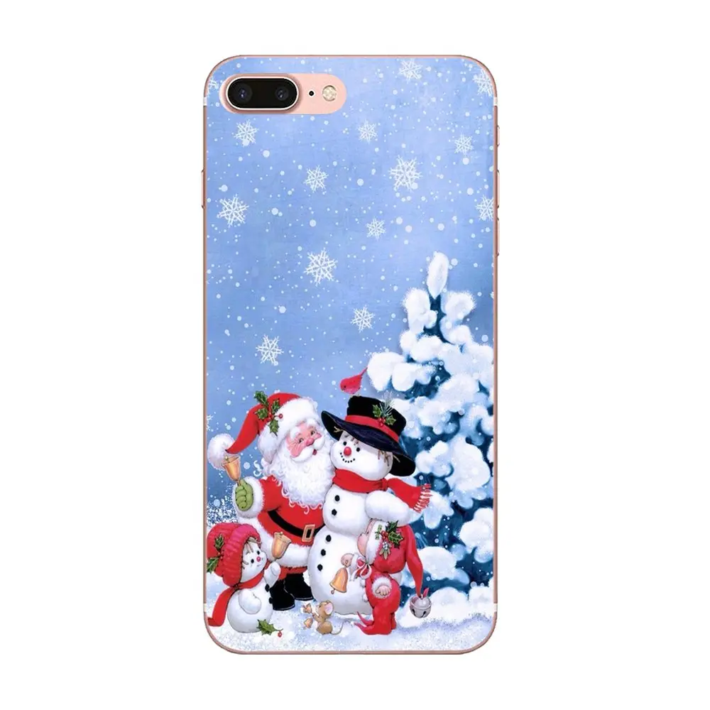 Мягкий оригинальный Рождественский мультяшный Санта-Клаус для Galaxy J1 J2 J3 J330 J4 J5 J6 J7
