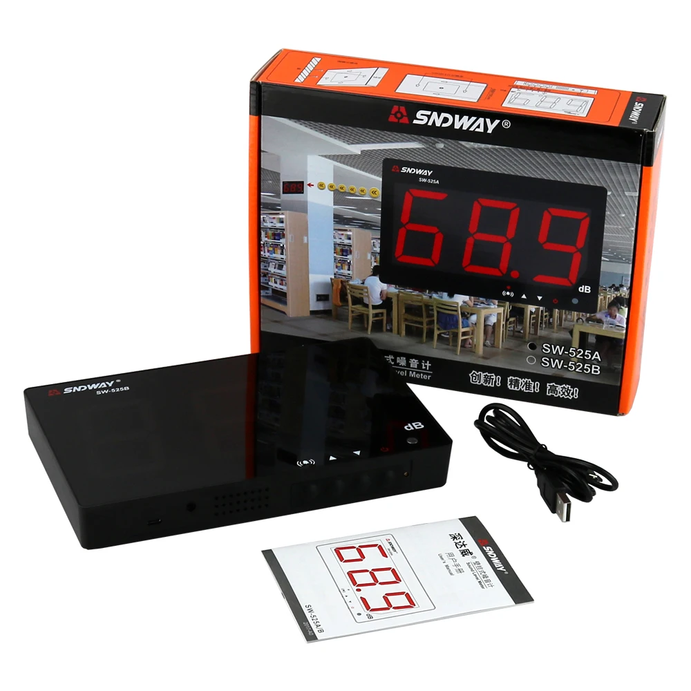 Шумомер SNDWAY 30 130 дБ измеритель уровня звука для компьютера с USB|Шумомеры| |
