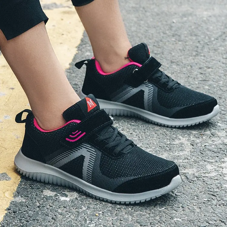 Летние тонкие сетчатые кроссовки дышащие Туфли-кроссовки прогулочная обувь для