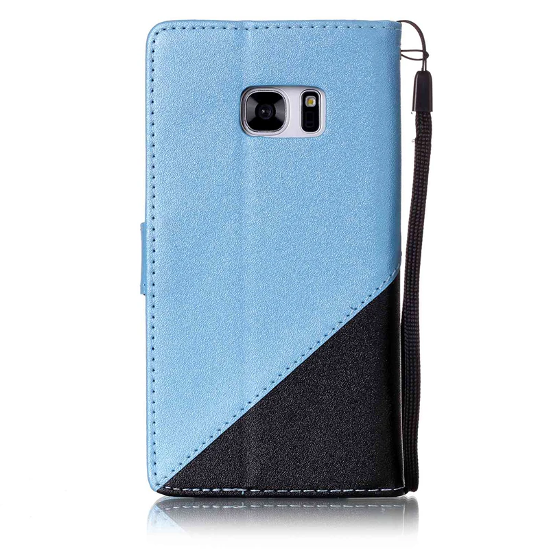Флип PU Кожаные чехлы на Телефон Samsung galaxy s6 чехол Двойной цвет карты Бумажник