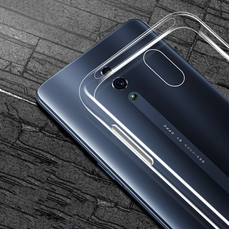 Для OPPO Reno чехол прозрачный мягкий ТПУ полный защитный для стандарт 6 4