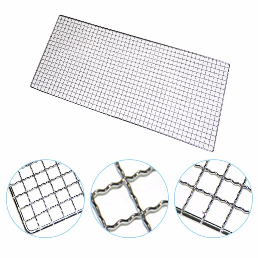 Практичная сетка из нержавеющей стали для пикника прямоугольной формы барбекю