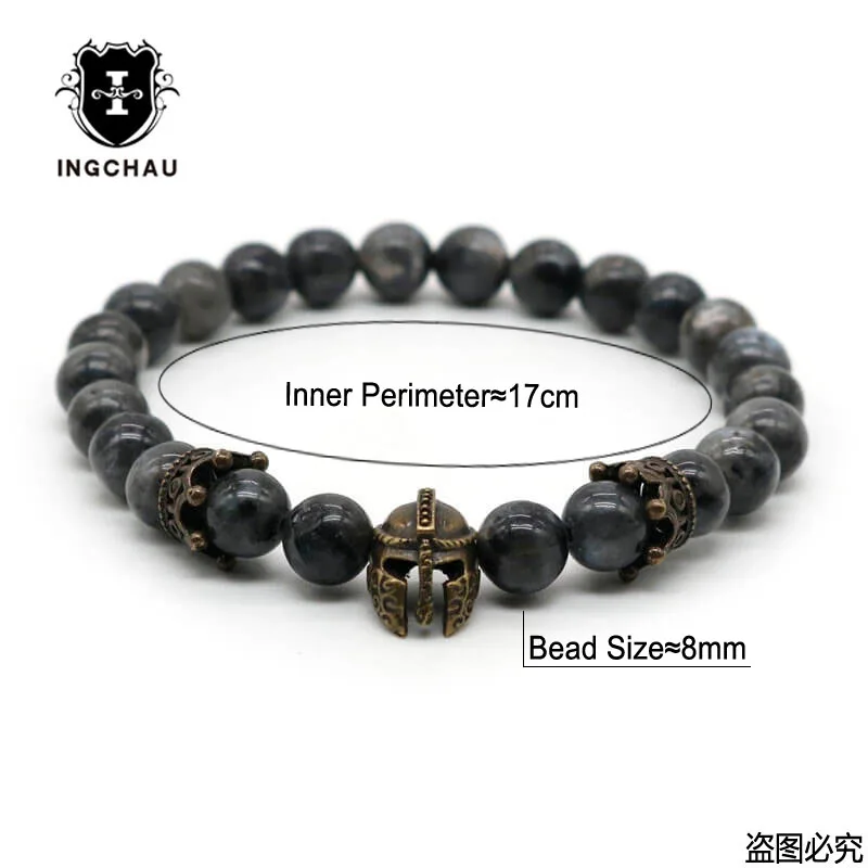 Античный бронзовый Римский Рыцарь Воин Спартанский браслет мужские ювелирные