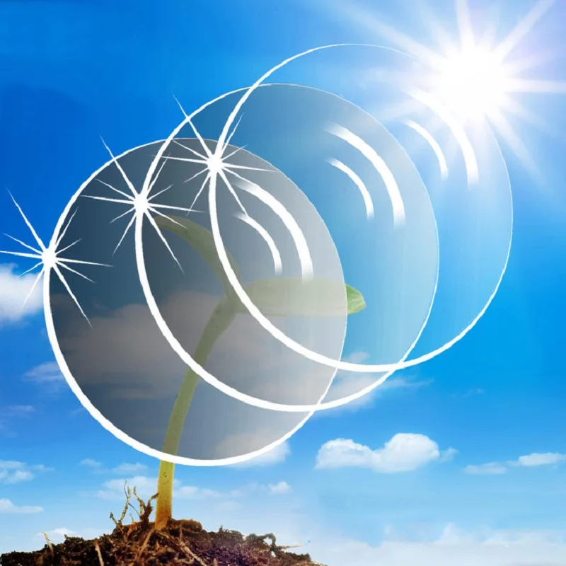 1 61 Фотохромные Коричневые Серые фирменные Линзы для очков при близорукости