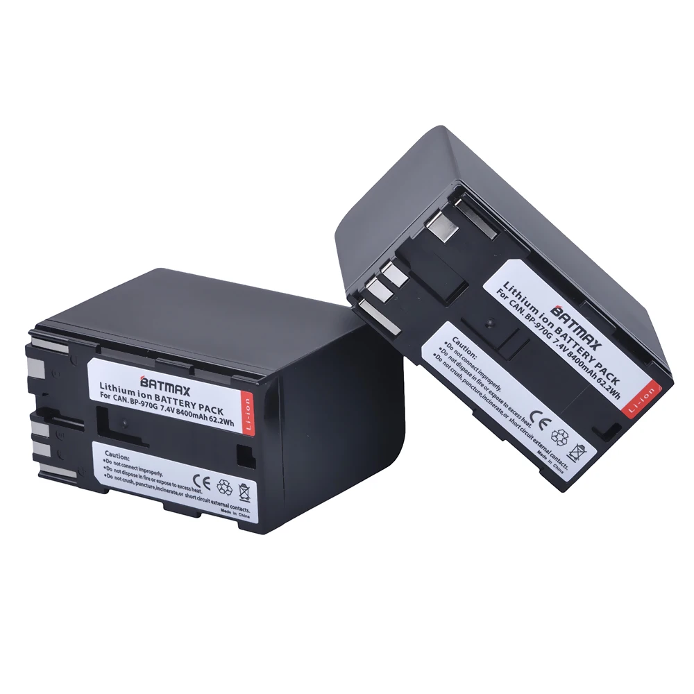 2 шт. 8400 мА · ч Φ BP970G BP 970G батареи для Canon EOS C100 Mark II C300 PL GL2 XF100|battery for canon|canon c100 batterycanon