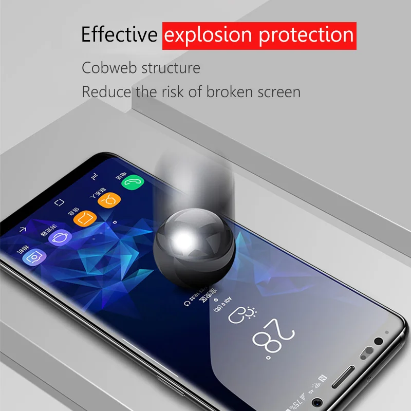 Закаленное стекло Ionct 6D для Samsung Galaxy S8 S9 Plus Note 8 Защита экрана S6 S7 Edge защитная